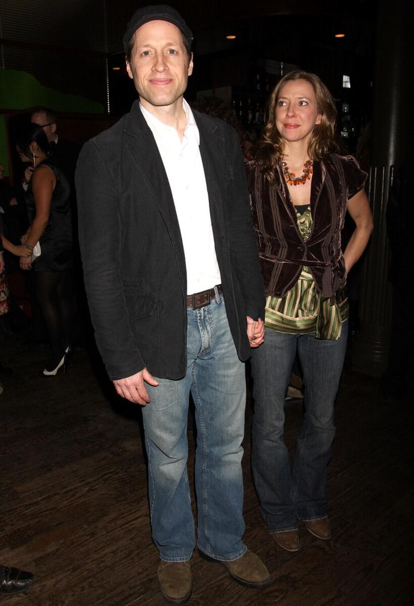 Tim Hopper and Mary Viola at the after party of the New York opening night of "Almost an Evening."