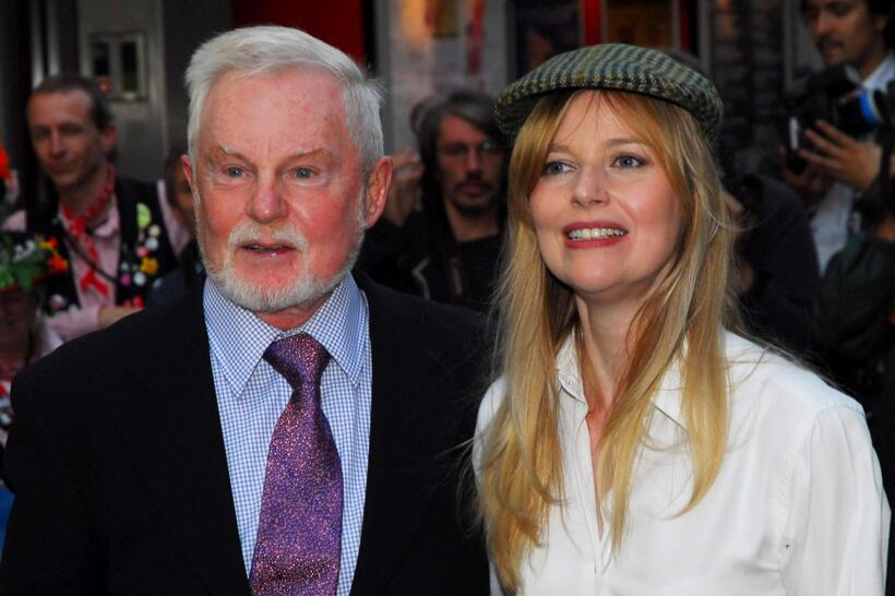 Derek Jacobi and Lucy Akhurst at the UK premiere of "Morris: A Life With Bells."