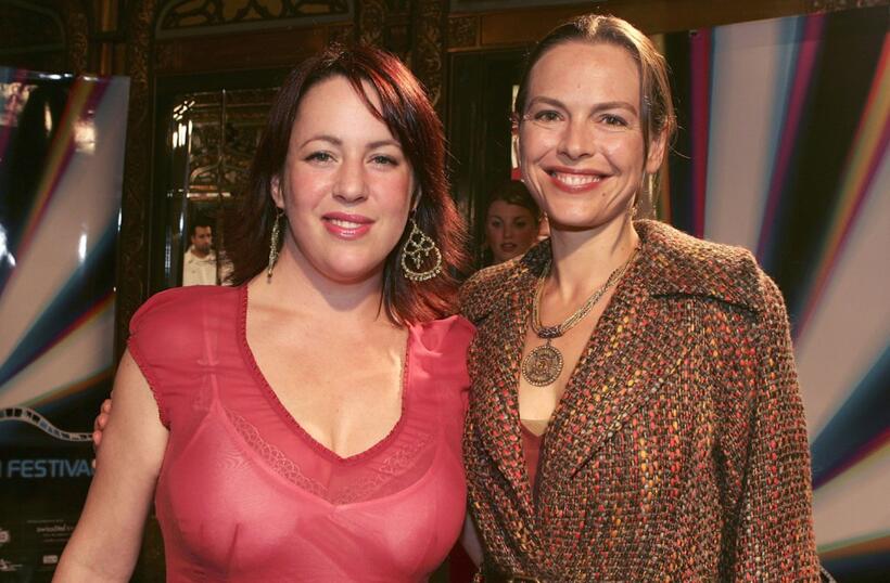 Sacha Horler and Film Director Samantha Lang at the opening night of Sydney Film Festival.