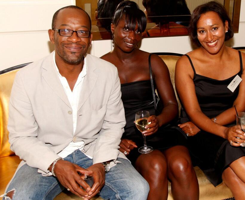 Lennie James, producer Rita Osei and producer Esther Doughlas at the UK Film Council US "Breakthrough Brits" Cocktail Reception.