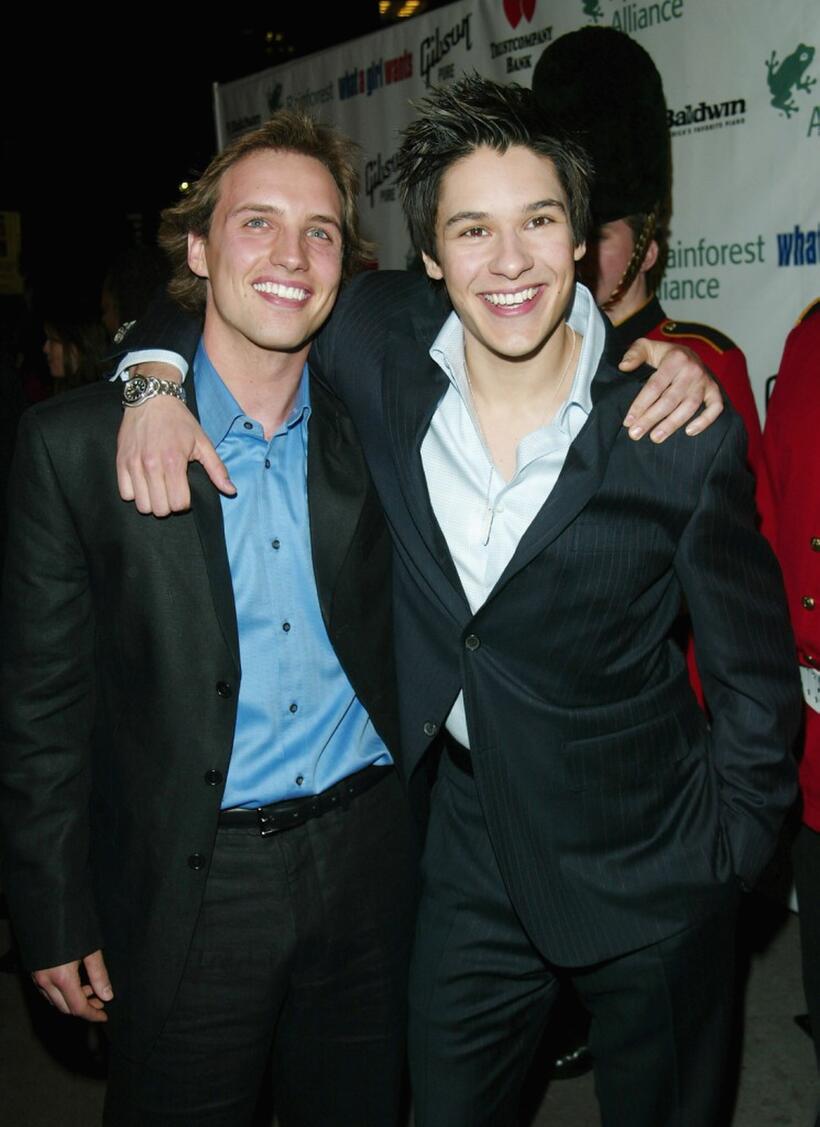 Ben Scholfield and Oliver James at the New York Premiere of "What A Girl Wants."