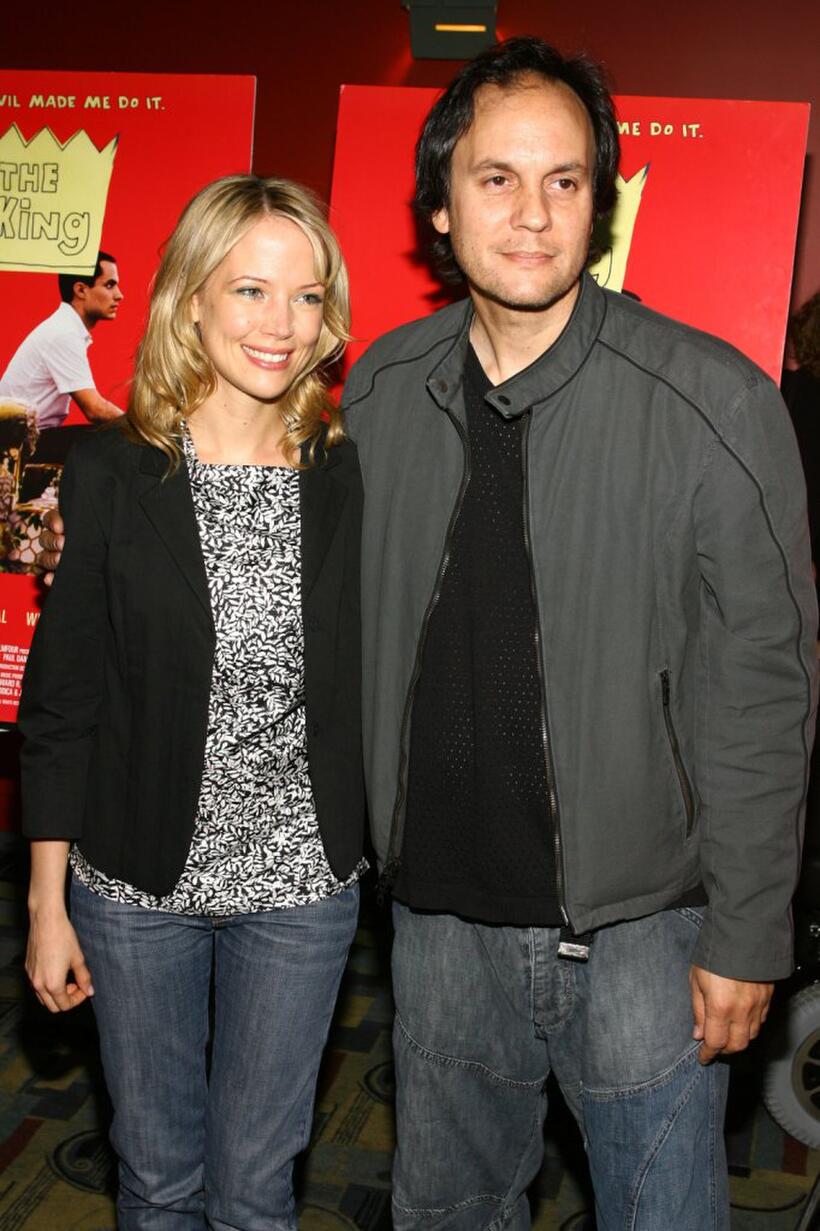 Pell James and James Marsh at the premiere of "The King."