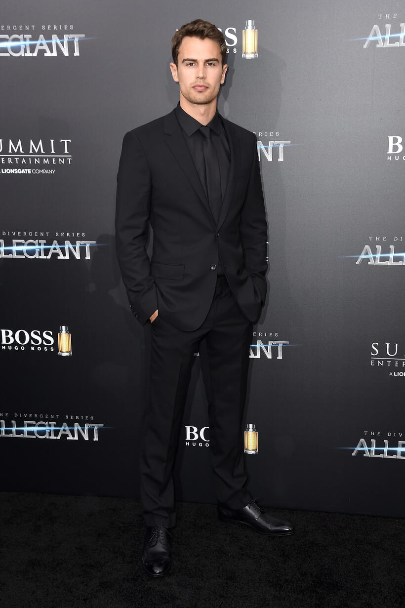 Theo James at the New York premiere of "The Divergent Series: Allegiant."