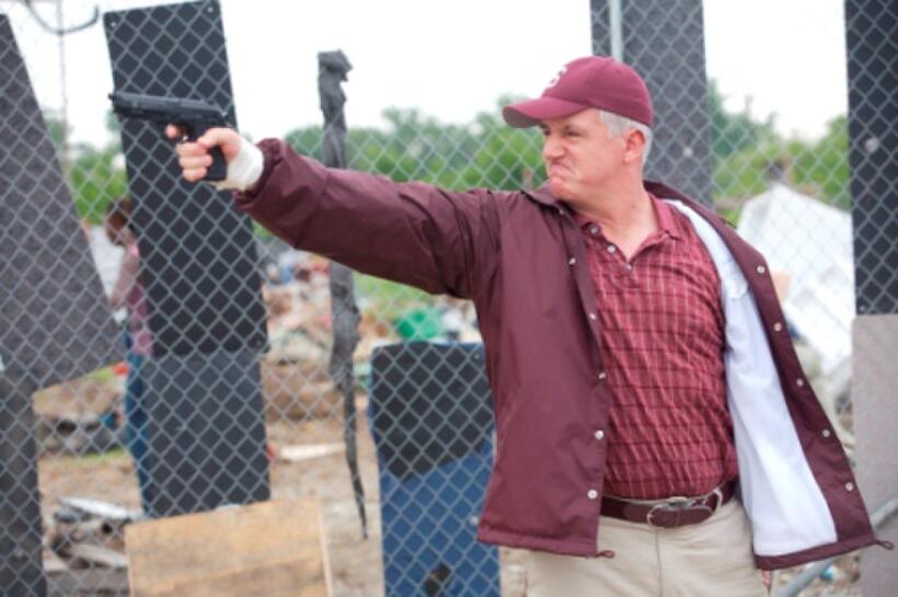 Gregory Jbara as Coach Jerry Yarbro in "Exit Speed."