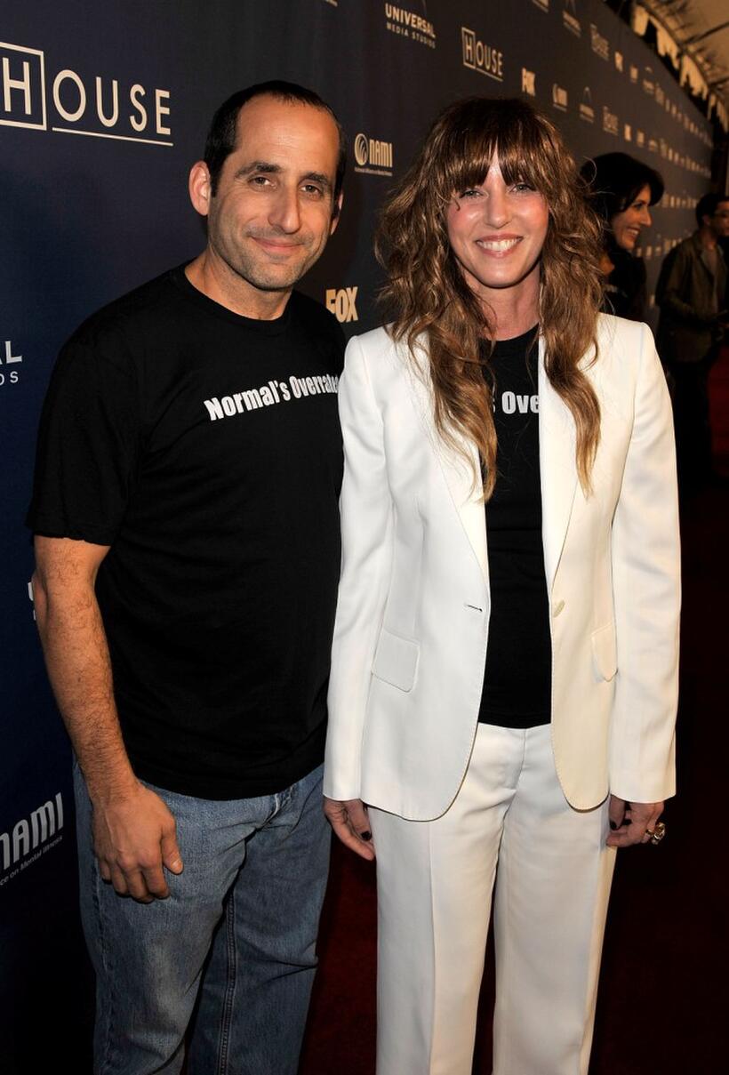 Peter Jacobson and Producer Katie Jacobs at the Fox's "House" 100th Episode Party and NAMI Charity Celebration.
