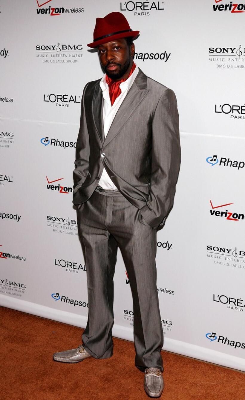 Wyclef Jean at the Clive Davis pre-Grammy party.