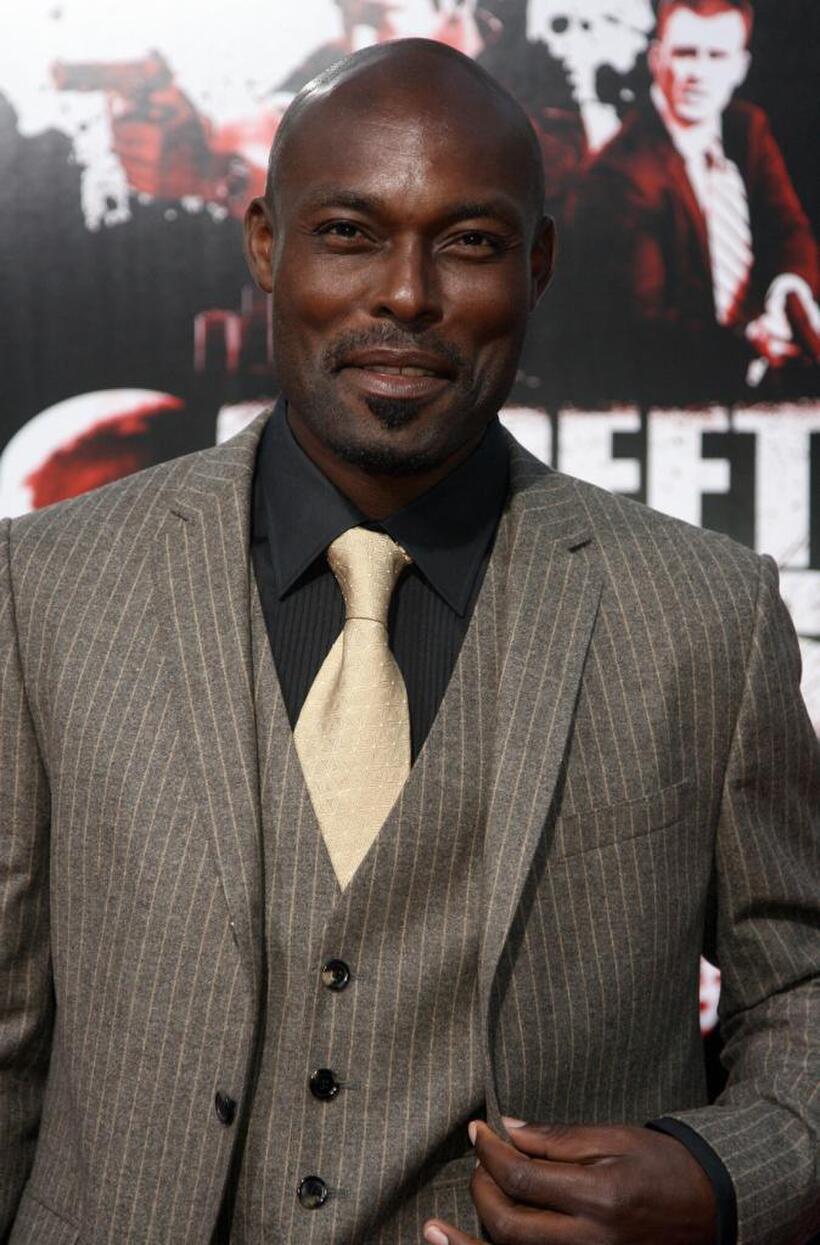 Jimmy Jean-Louis at the premiere of "Street Kings."