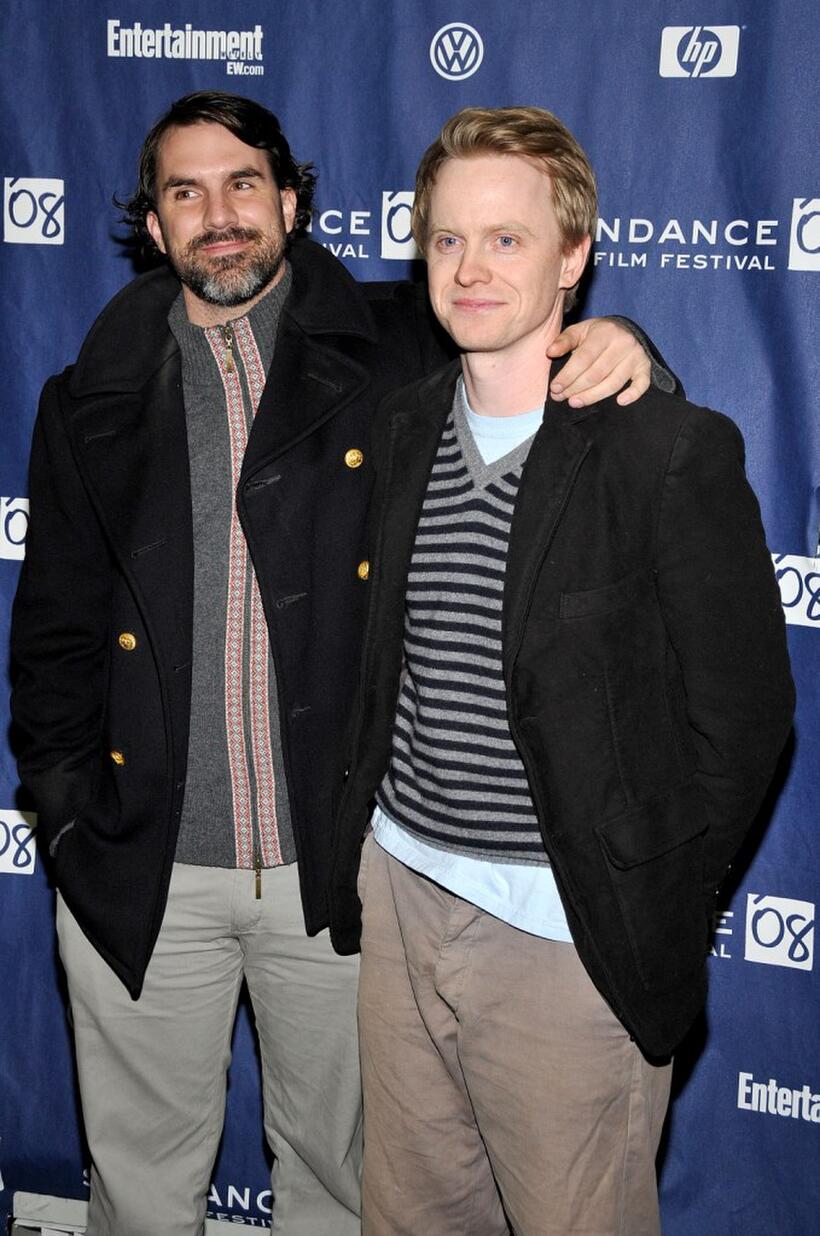 Paul Schneider and David Hornsby at the premiere of "Pretty Bird."