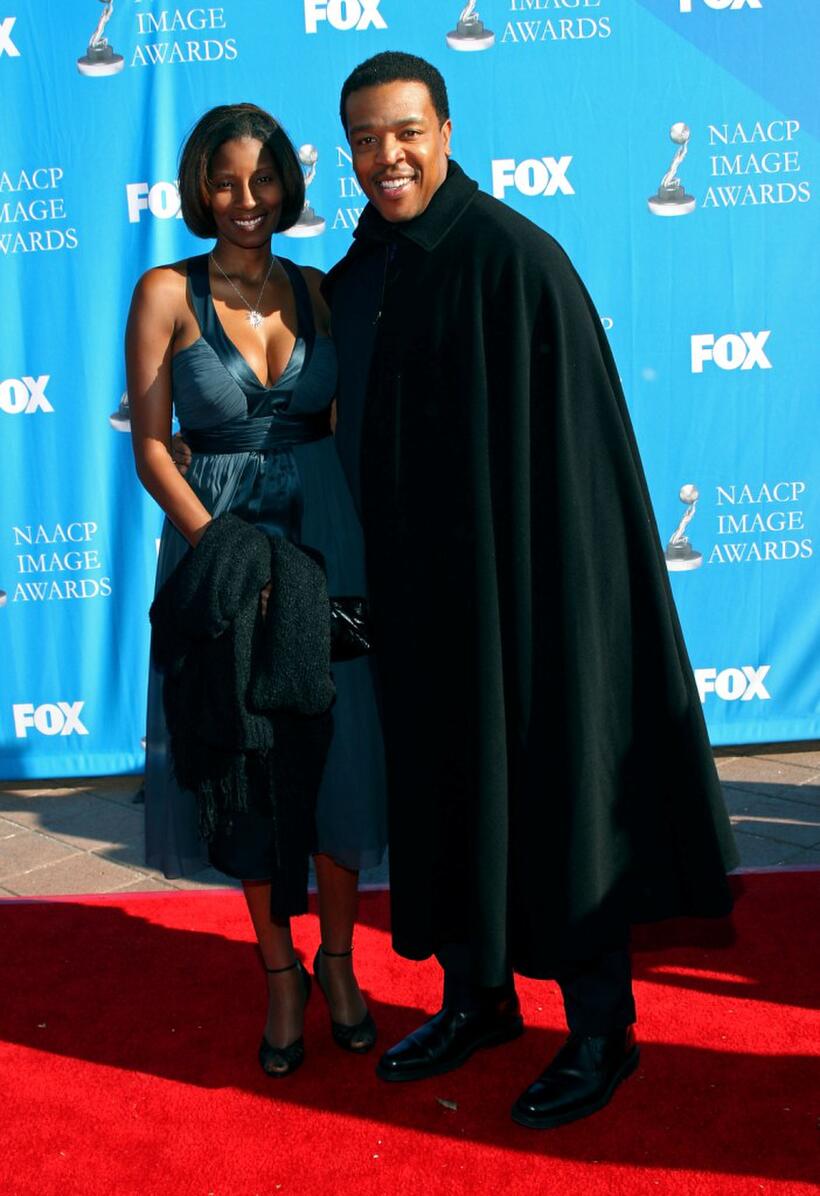 Russell Hornsby and Guest at the 39th NAACP Image Awards.