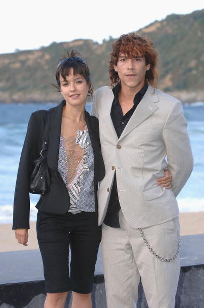 Veronica Sanchez and Oscar Jaenada at the photocall of "Camaron" during the 53rd San Sebastian International Film Festival.