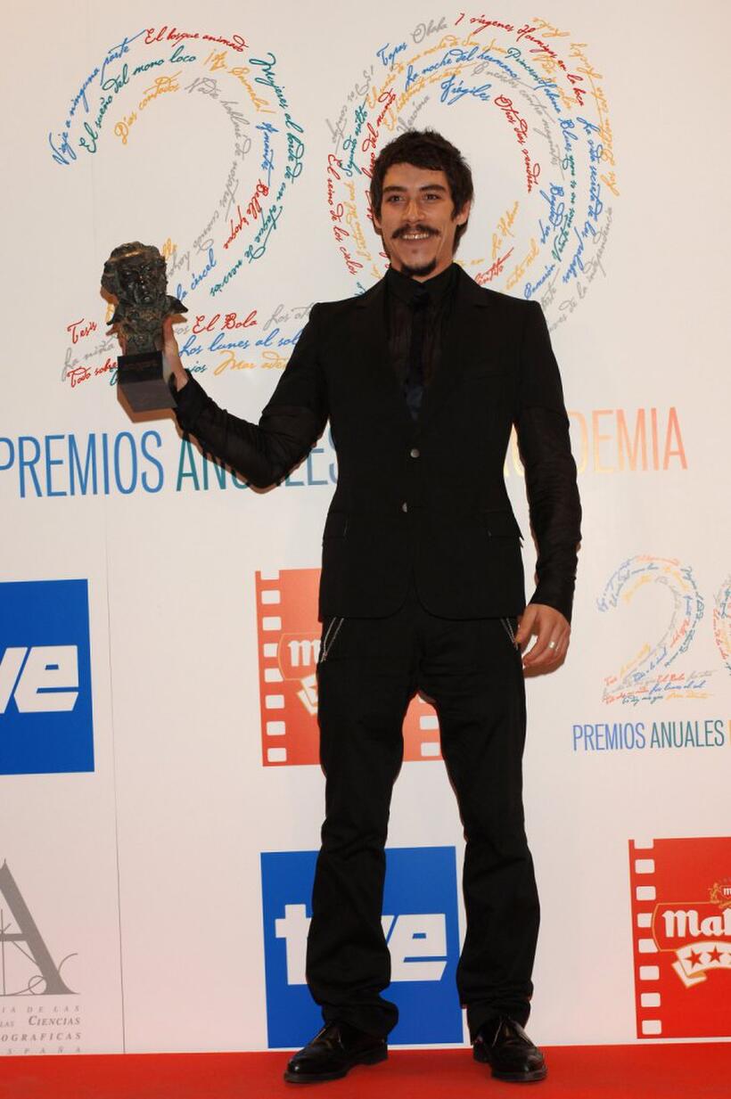 Oscar Jaenada at the Goya Cinema Awards 2006.