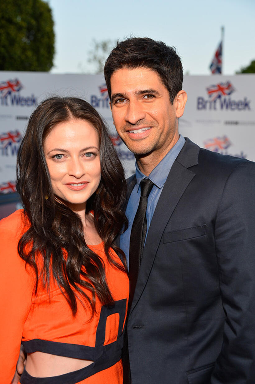 Lara Pulver and Raza Jaffrey at the launch of the Seventh Annual BritWeek Festival "A Salute To Old Hollywood."