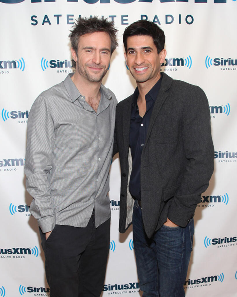 Jack Davenport and Raza Jaffrey at the SiriusXM Studio.