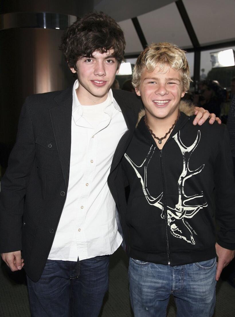 Carter Jenkins and Jonathan Lipnicki at the premiere of "Keeping up with the Steins."