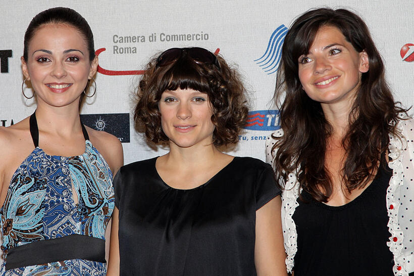 Angeliki Daliani, Veerle Baetens and Nyncke Beekhuyzen at the Day 4 of the Roma Fiction Fest 2008.