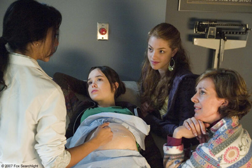 Ellen Page, Olivia Thirlby and Allison Janney in "Juno."