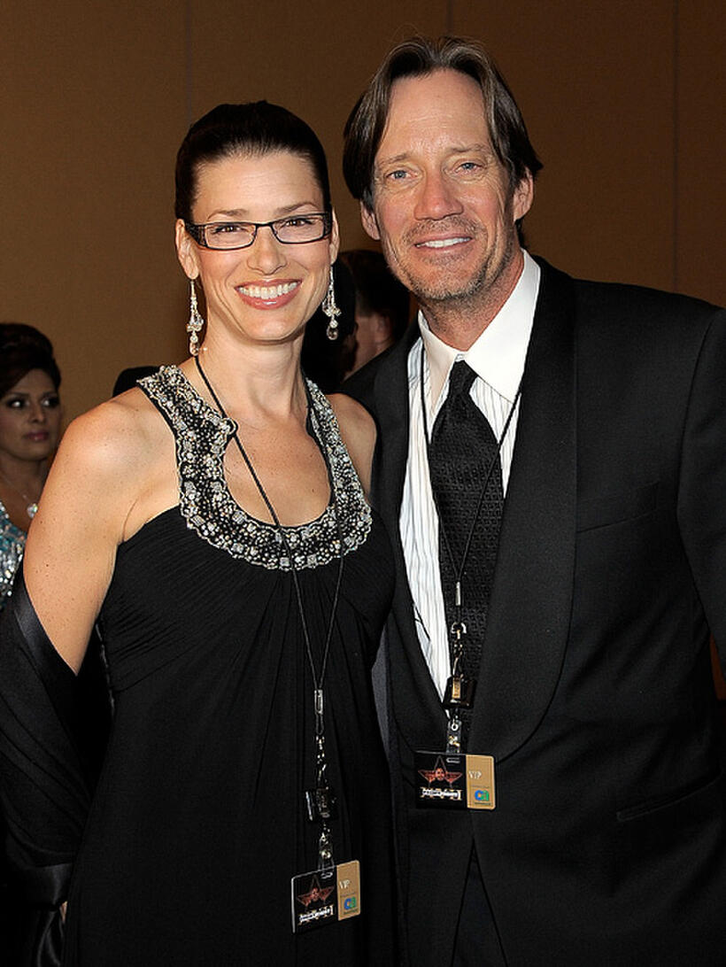 Sam Jenkins and Kevin Sorbo at the Muhammad Ali's Celebrity Fight Night XVII in Phoenix.