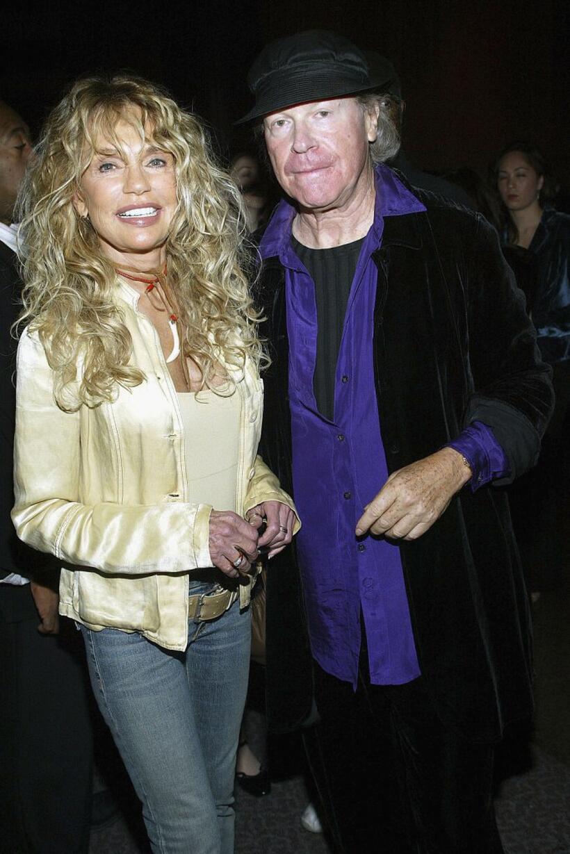 Dyan Cannon and Henry Jaglom at the premiere of "Going Shopping."