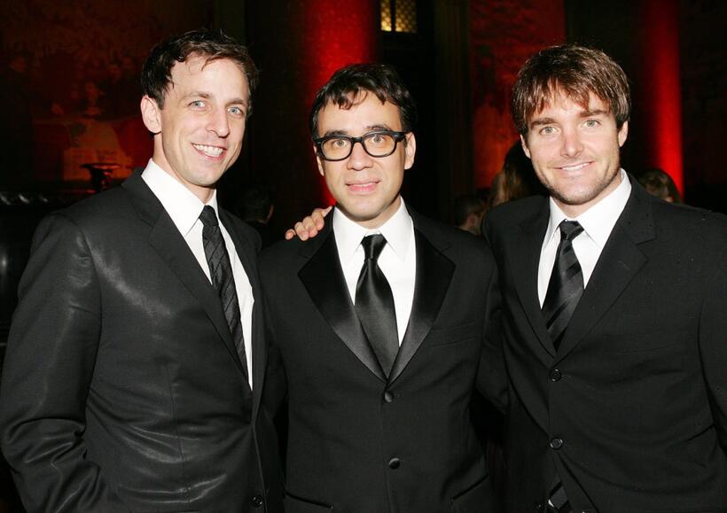 Seth Meyers, Fred Armisen and Will Forte at the American Museum Of Natural History's Annual Museum Gala.