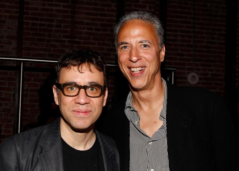Fred Armisen and Steven A. Jones at the after party of the Gen Art Screening of "The Promotion."