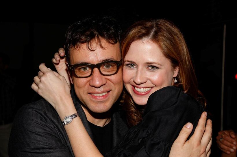 Fred Armisen and Jenna Fischer at the after party of the Gen Art Screening of "The Promotion."