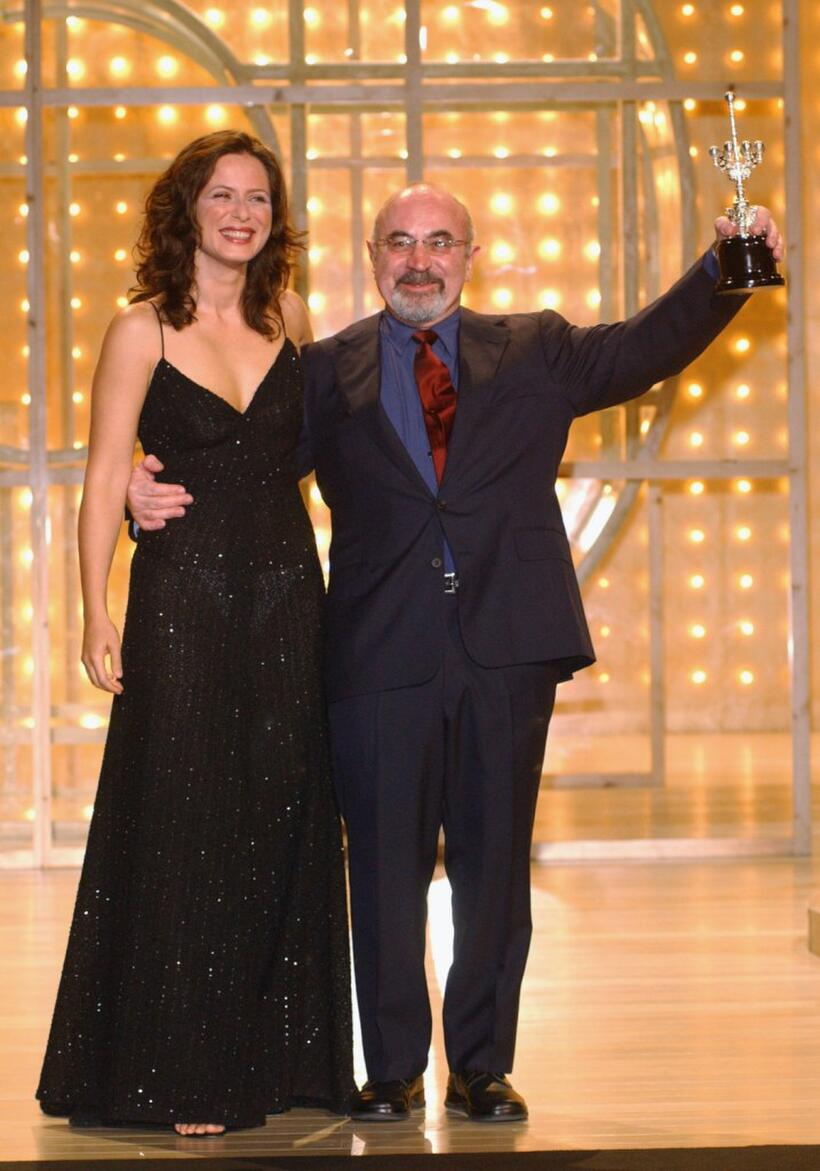 Bob Hoskins and Aitana Sanchez Gijon at the San Sebastian International Film Festival.