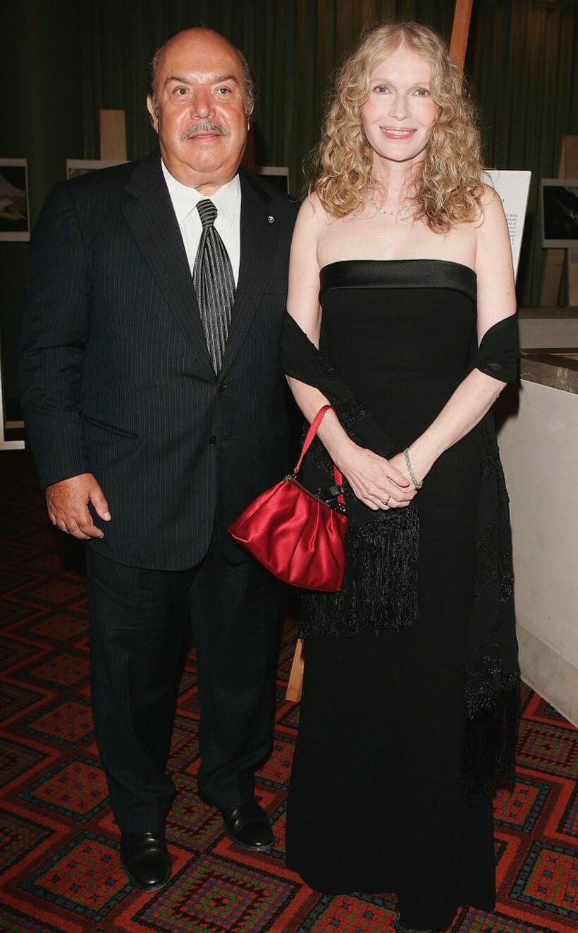 Lino Banfi and Mia Farrow at the UNICEF Party during the 61st Venice Film Festival.