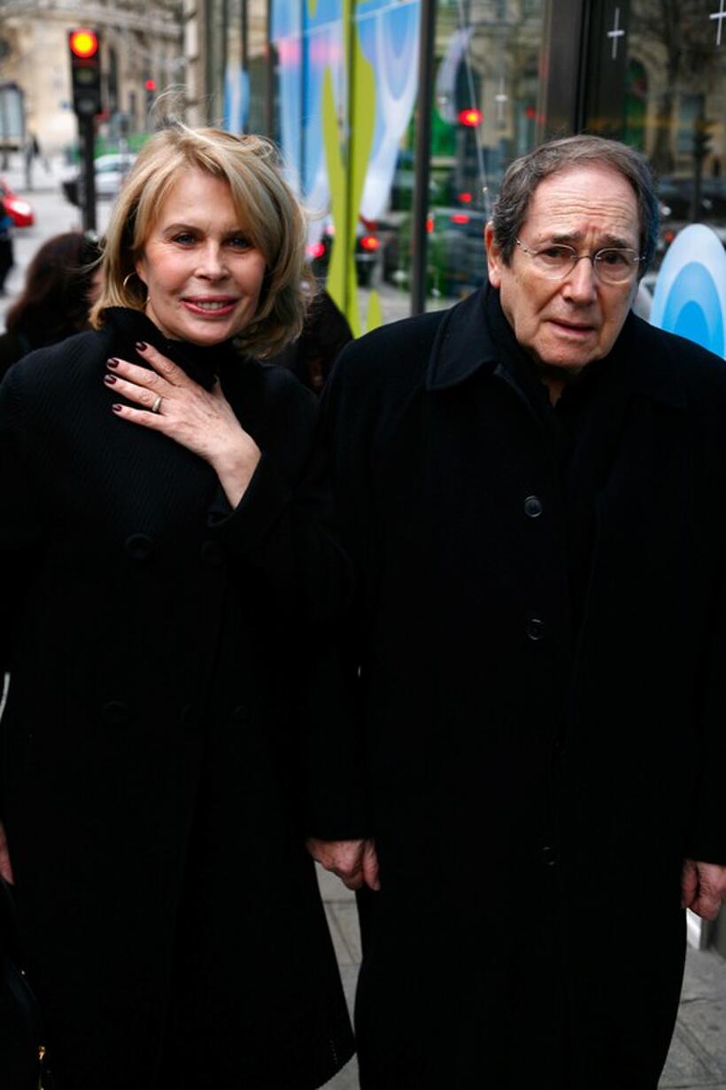 Candice Patou and Robert Hossein at the Paris Fashion Week Haute Couture Spring/Summer 2009.
