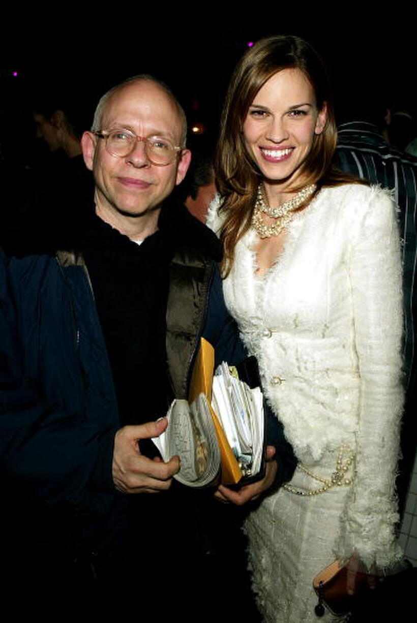 Bob Balaban and Hilary Swank at the after party for the premiere of "Iron Jawed Angels."
