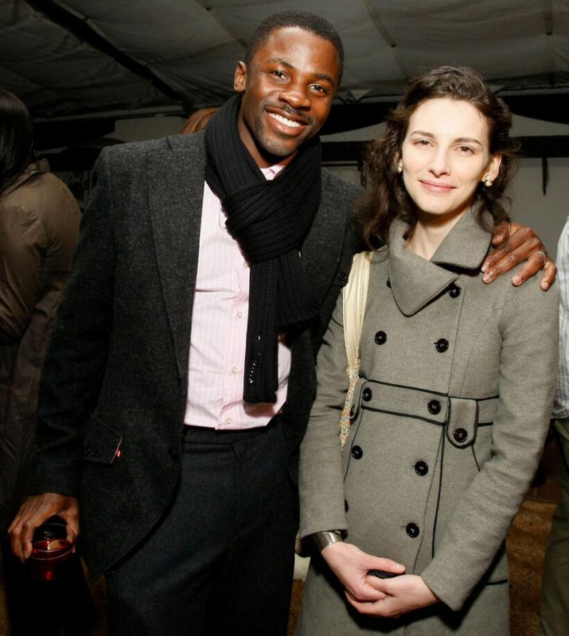 Derek Luke and Liane Balaban at the after party of the world premiere of "Definitely, Maybe" during the Santa Barbara Film Festival.