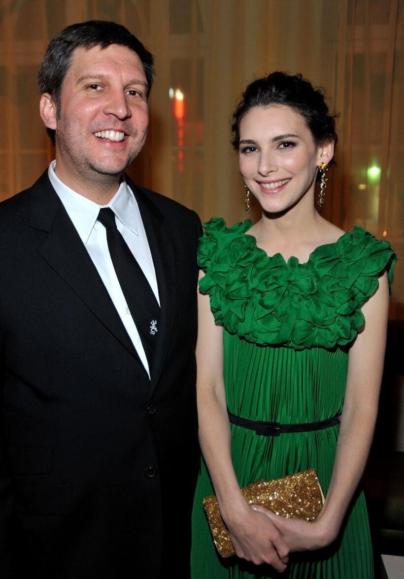 Director Joel Hopkins and Liane Balaban at the premiere of "Last Chance Harvey."