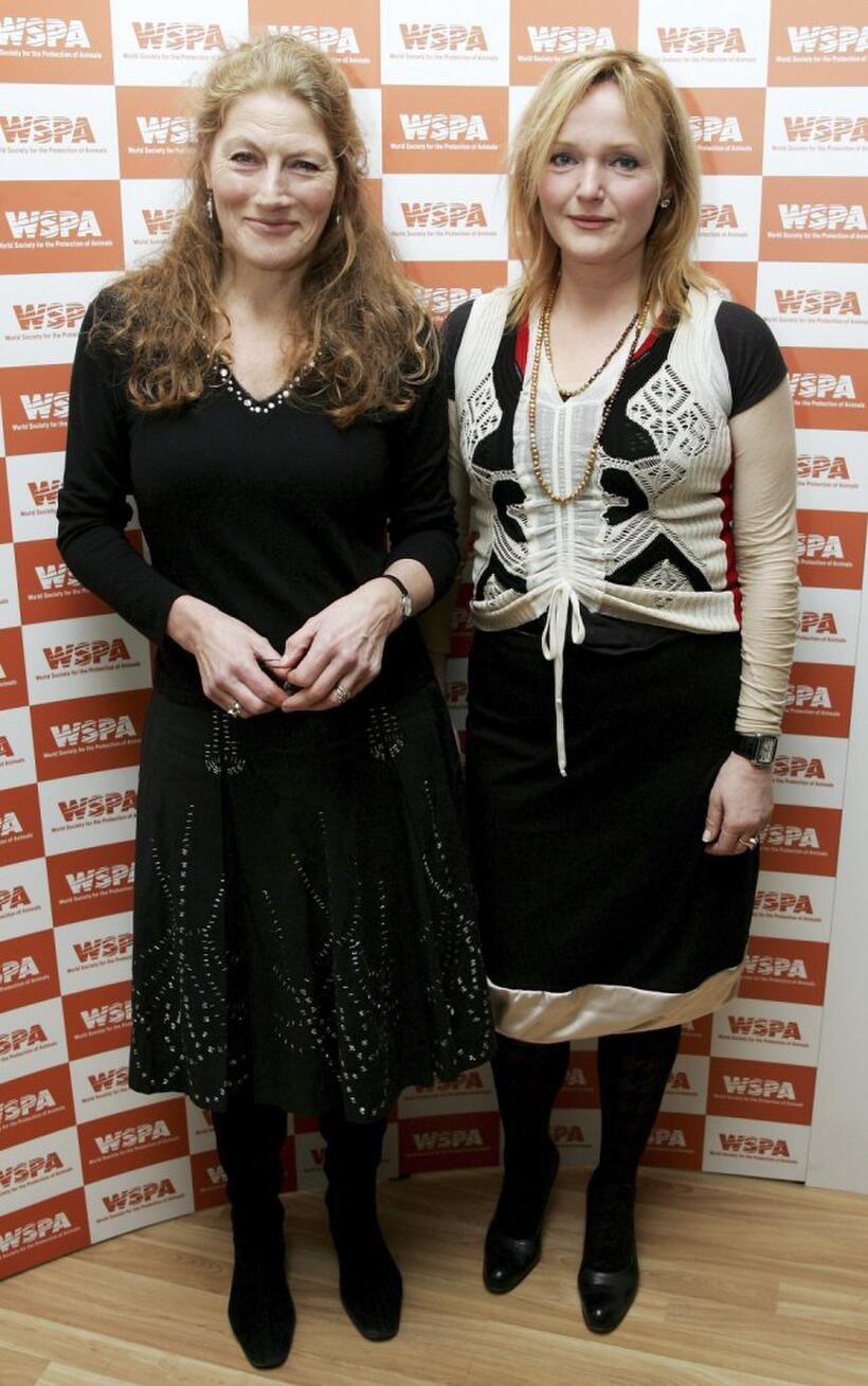 Geraldine James and Miranda Richardson at the Celebs Stand Up For Animals performance.