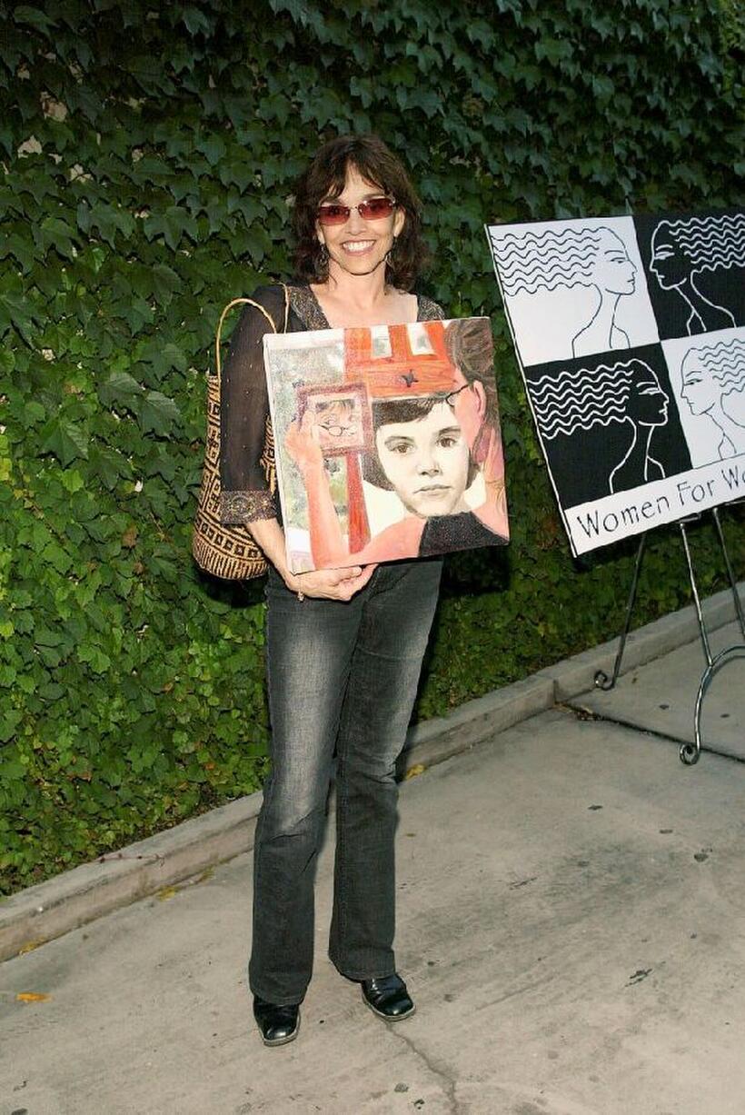 Brooke Adams at the 40 Fabulous Faces art exhibit.