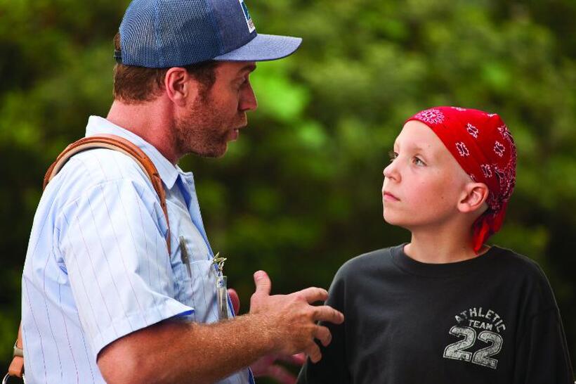 Jeffrey S.S. Johnson as Brady McDaniels and Tanner Maguire as Tyler Doherty in "Letters to God."
