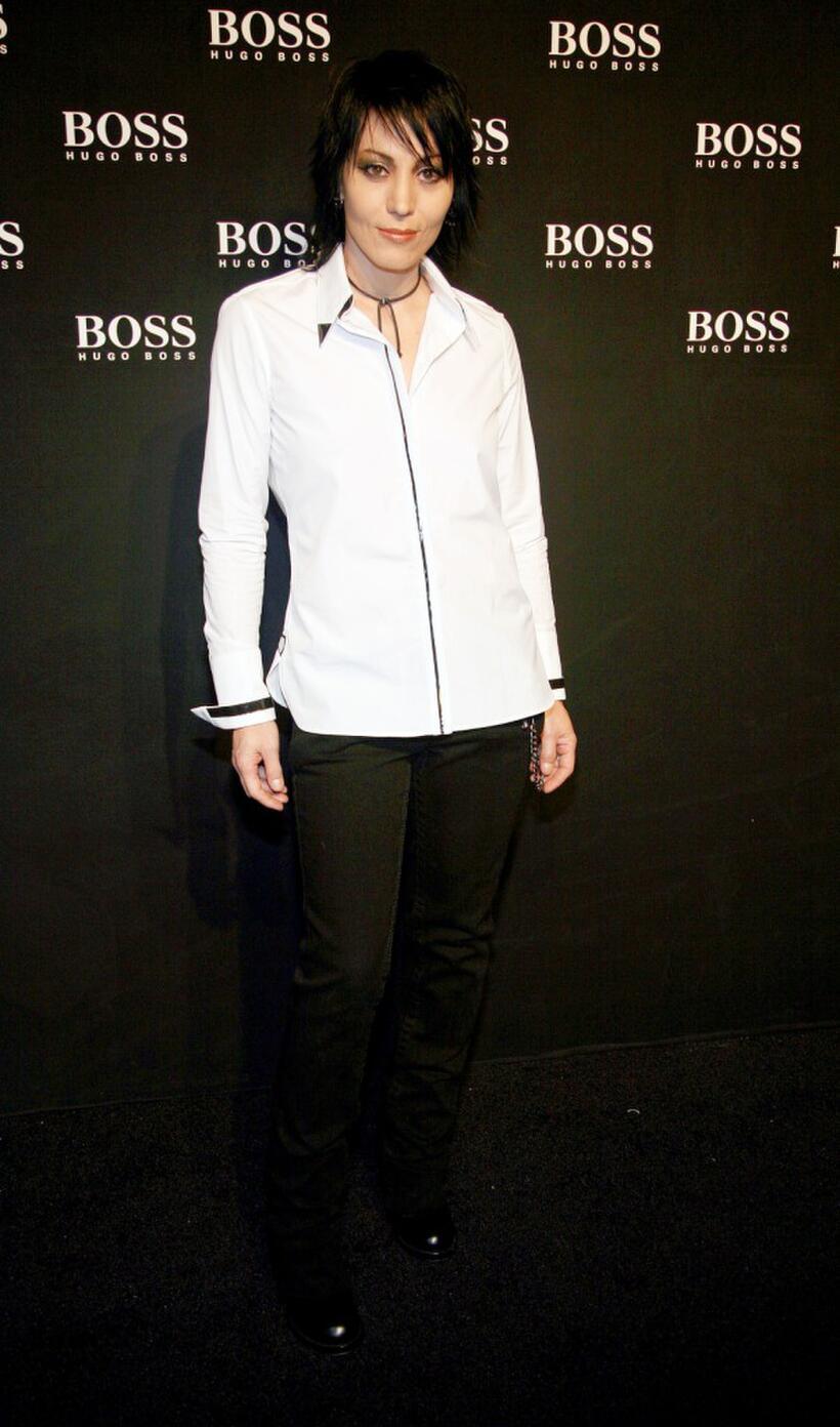 Joan Jett at the Boss Black Spring/Summer 2008 collection show.