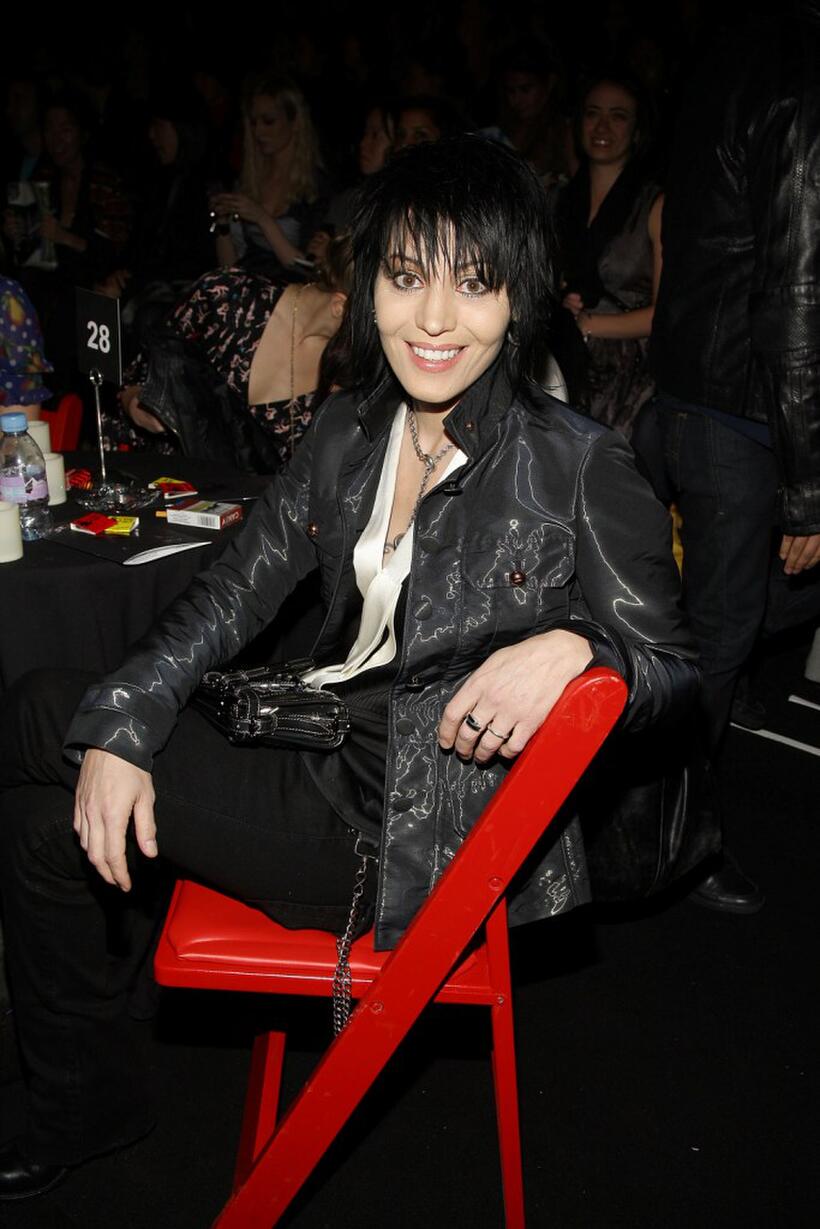 Joan Jett at the Betsey Johnson 2008 fashion show during the Mercedes-Benz Fashion Week Fall 2008.