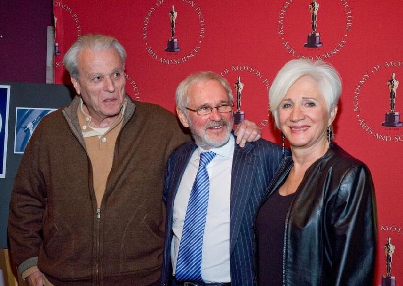 Norman Jewison, William Goldman and Olympia Dukakis at the Monday Nights With Oscar 20th Anniversary of "Moonstruck" at the Lighthouse.
