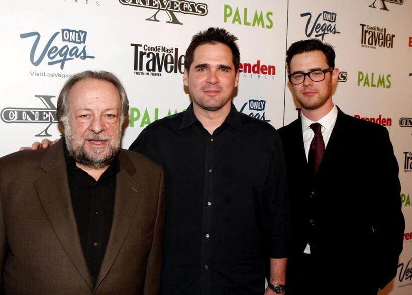 Ricky Jay, Director Sean McGinly and Colin Hanks at the screening of "The Great Buck Howard."