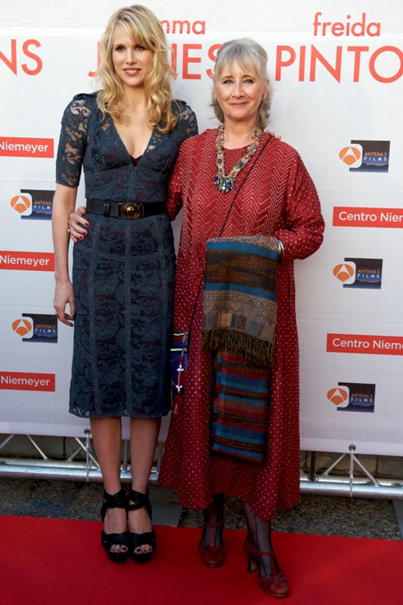 Lucy Punch and Gemma Jones at the premiere of "You Will a Tall Dark Stranger."