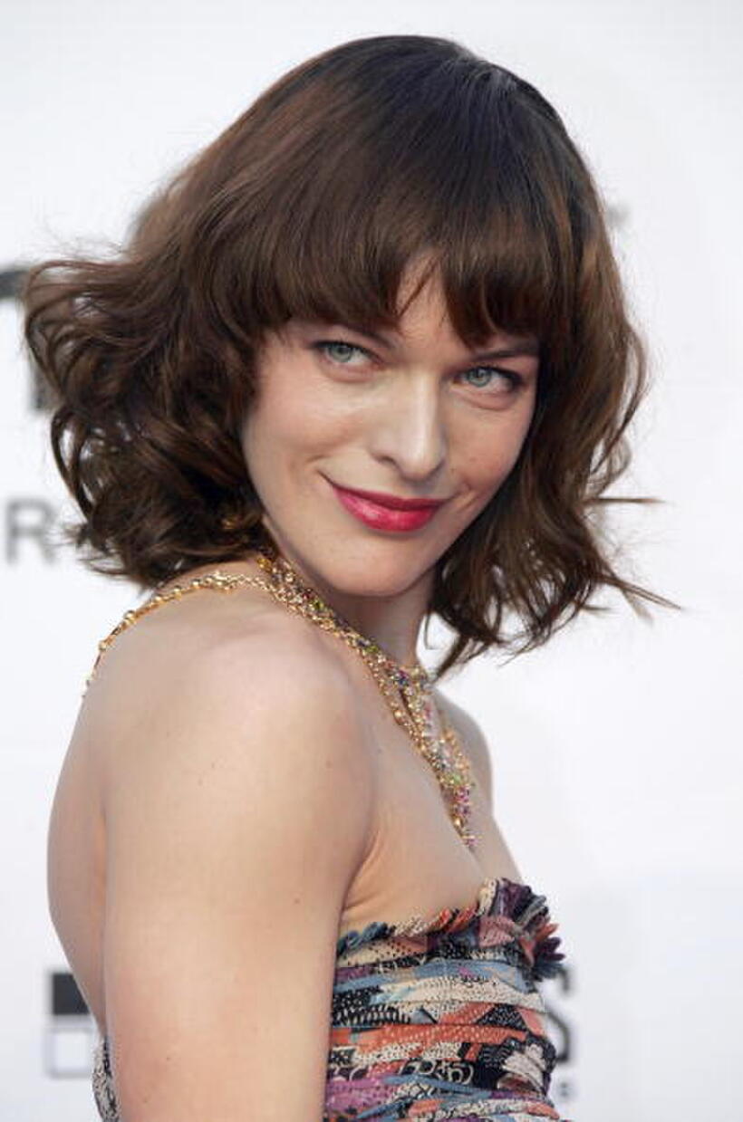 Milla Jovovich at the "Cinema Against AIDS" benefit. 