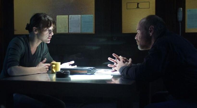 Milla Jovovich as Dr. Abigail Tyler and Will Patton as Sheriff August in "The Fourth Kind."