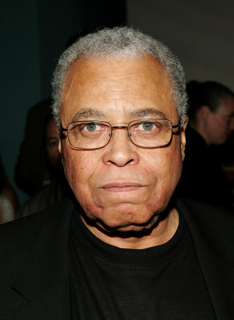 James Earl Jones at the New York opening night of "On Golden Pond".