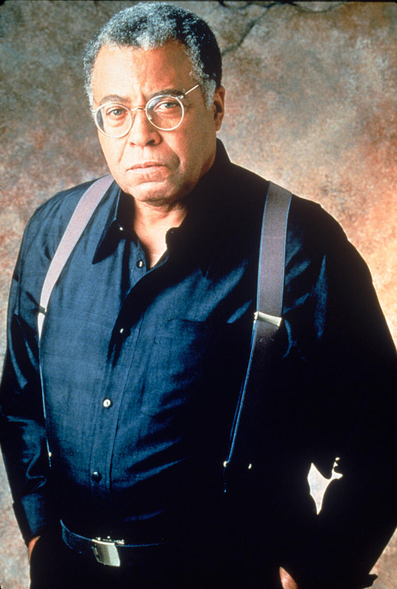 James Earl Jones on the set of "The Lion King 3D."