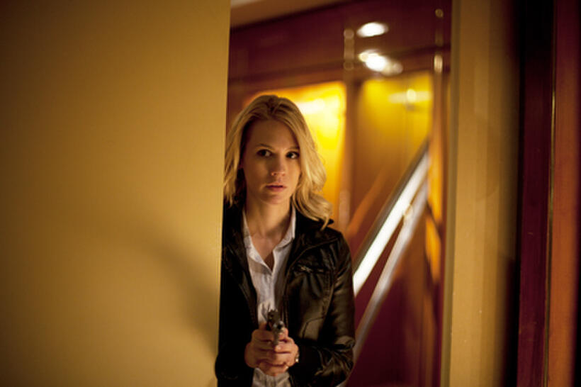 January Jones as Laura Gerard in ``Seeking Justice.''