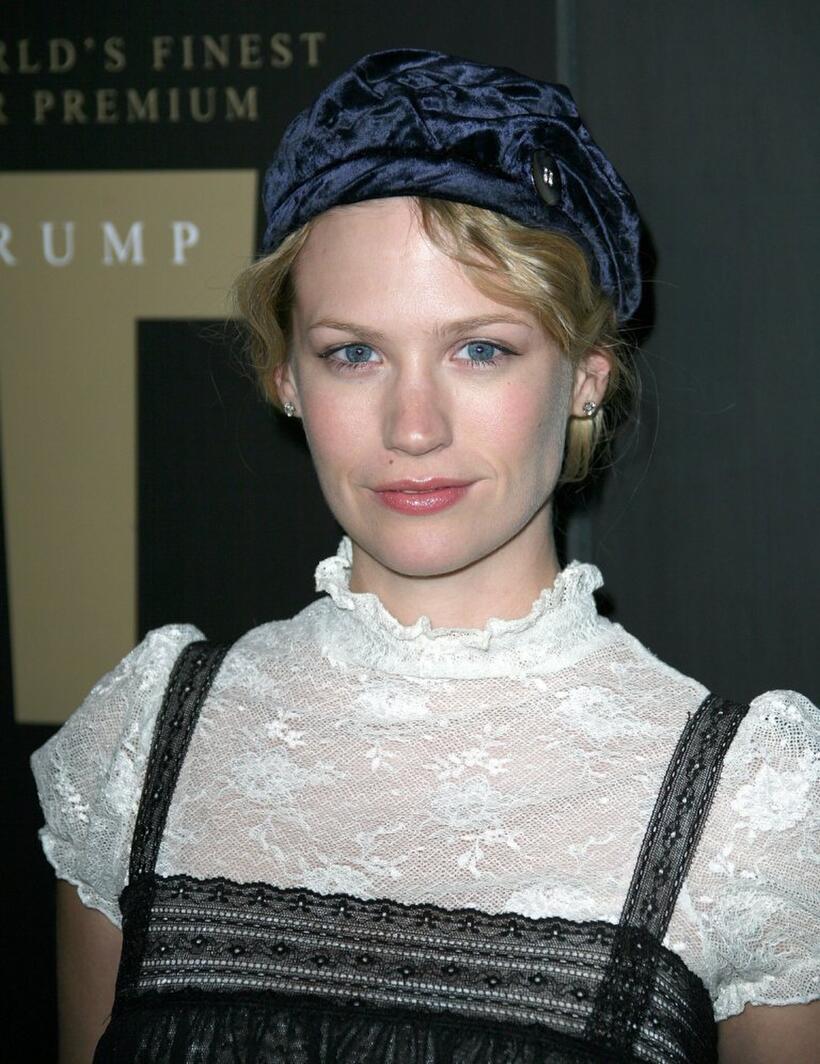 January Jones at the Trump Vodka launch party.