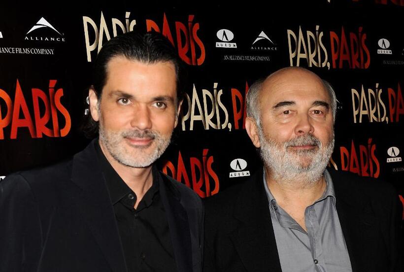 Christophe Barratier and Gerard Jugnot at the premiere of "Paris Paris."