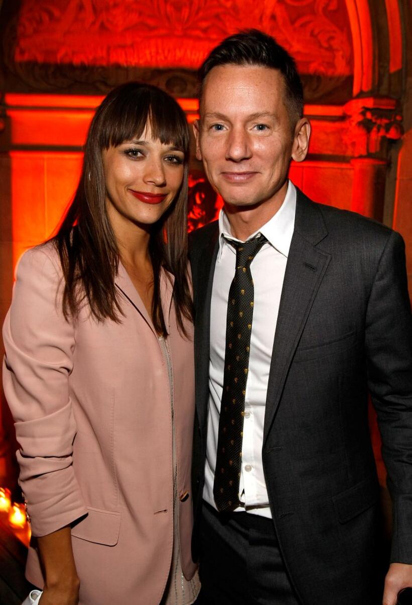 Rashida Jones and Jim Nelson at the GQ Men of the Year party.