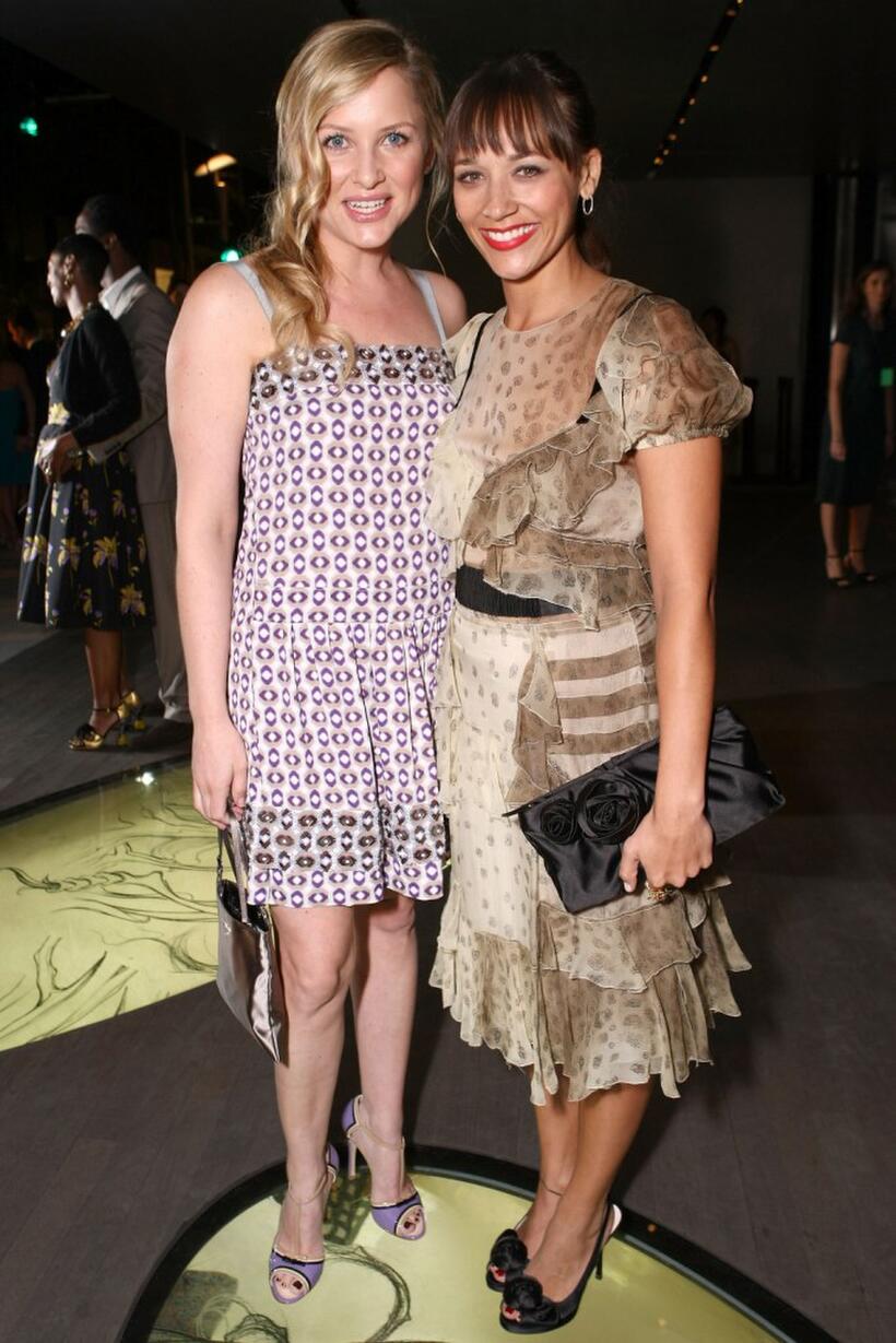 Jessica Capshaw and Rashida Jones at the Los Angeles screening of "Trembled Blossoms."