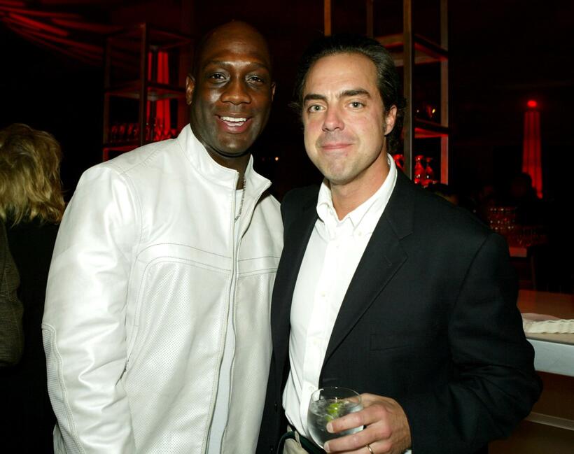 Richard T. Jones and Titus Welliver at the after-party of "Twisted."