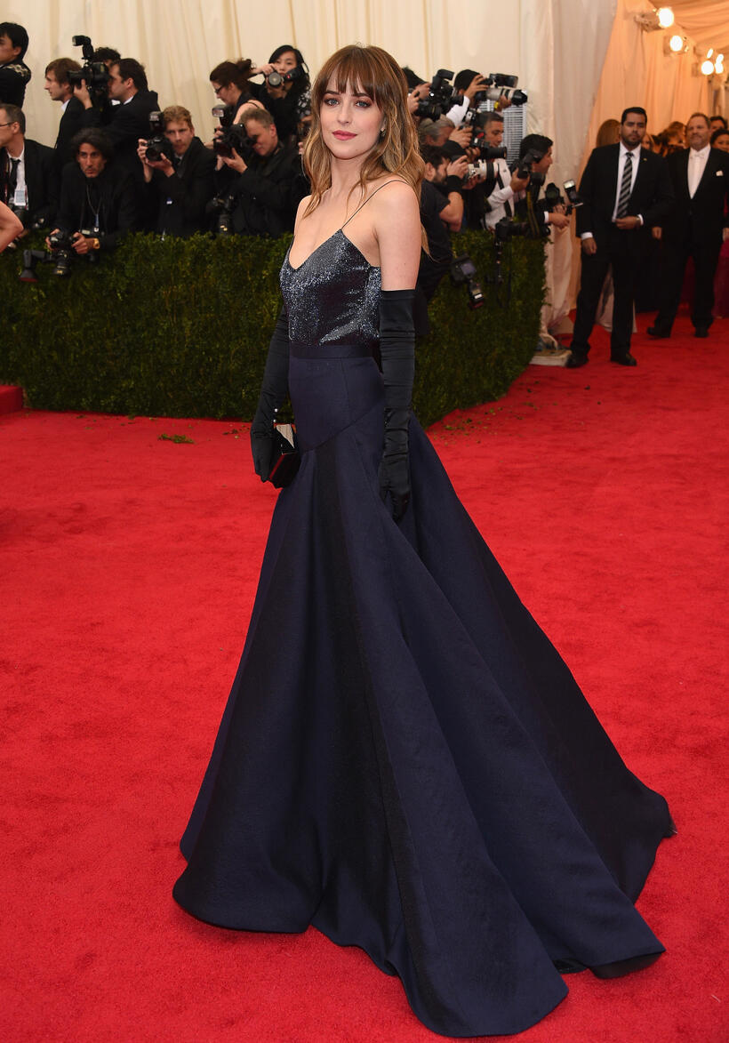 Dakota Johnson at the 'Charles James: Beyond Fashion' Costume Institute Gala in New York City.